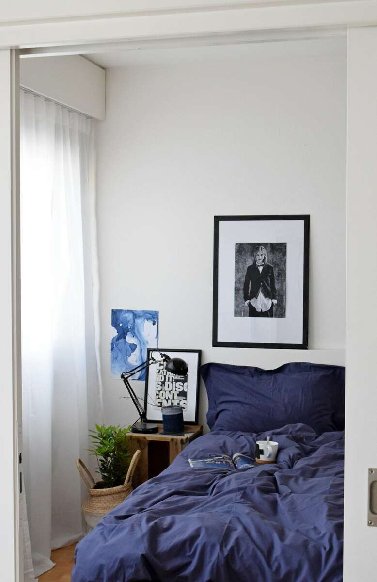 #bedroom #indigo #decoration